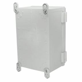 img 1 attached to Zulkit Junction Box ABS Plastic Waterproof IP65 Electrical Boxes Hinged Shell Outdoor Universal Project Enclosure With Mounting Plate And Wall Brackets Grey 11.8X7.9X6.3 Inch(300X200X160Mm)