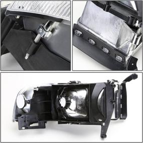 img 2 attached to 🚦 OE Style Headlights+Corner Lights for 94-02 Ram - DNA Motoring HL-OEM-DR94-4P Compatible