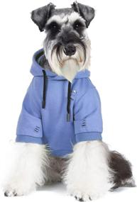 img 3 attached to 🐶 Pet Sregno Medium Dogs Hoodie: Warm Casual Sweatshirt for Autumn - Blue L