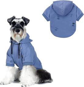 img 4 attached to 🐶 Pet Sregno Medium Dogs Hoodie: Warm Casual Sweatshirt for Autumn - Blue L