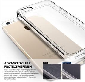 img 1 attached to Rose Gold Ringke Fusion IPhone SE (2016), 5S (2013), 5 (2012) Case - Crystal Clear PC Back TPU Bumper Drop Protection, Shock Absorption Technology.
