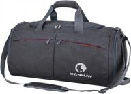 45l lightweight canway sports gym bag with wet pocket & shoes compartment - perfect for traveling men & women! логотип