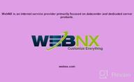 img 1 attached to WebNX IaaS Cloud review by Talapon Blackburn
