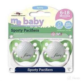 img 2 attached to 🏌️ Golf Themed Pacifier Set by Michaelson Entertainment: A Perfect Soothing Companion for Little Golfers!