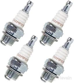 img 1 attached to 🔥 Champion DJ8J Spark Plug: Pack of 4 Copper Plus Small Engine Stock #847 – Powerful Performance and Reliability!