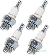 🔥 champion dj8j spark plug: pack of 4 copper plus small engine stock #847 – powerful performance and reliability! логотип