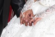 img 1 attached to Sparkling Elegance: MisShow Fingerless Lace Rhinestone Gloves For Wedding Party review by Derrick Shaw