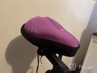img 1 attached to Gel Bike Seat Cover Cushion By Bikeroo - Padded Comfort For Men & Women On Stationary Exercise, Mountain And Road Bicycle Seats Compatible With Peloton Adjustable. review by Leonardo Sandoval