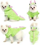 🐶 yoption dog cat dragon costumes for halloween and christmas cosplay – funny pet puppy dress hoodie (l) логотип