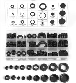 img 4 attached to 125-Piece Rubber Grommet Set For Firewall Holes, Electrical Wires, Plugs, And Cables Of Machines And Cars - Wire Gasket Ring Kit For Improved Performance And Safety
