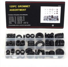 img 2 attached to 125-Piece Rubber Grommet Set For Firewall Holes, Electrical Wires, Plugs, And Cables Of Machines And Cars - Wire Gasket Ring Kit For Improved Performance And Safety