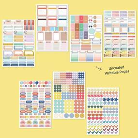 img 1 attached to Bullet Journal Sticker Pack - 1,050+ Cute Productivity Planner Stickers For Scrapbooking, Budgeting, Calendar & Agenda Planning (14 Sheets)