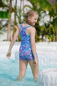img 1 attached to Stylish And Protective Two-Piece Girls Swimsuits For Summer Beach Fun!