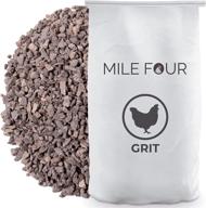🐓 mile four chicken grit: organic quartzite mineral grit for poultry, ducks, gamefowl, and birds logo