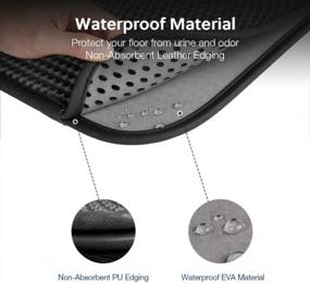 img 2 attached to WePet Honeycomb Double Layer Cat Litter Mat - Waterproof And Easy Clean With Scatter Control