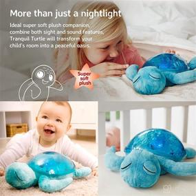 img 1 attached to 🐢 Tranquil Turtle Aqua: Cloud b Ocean Projector with Soothing Sounds, Adjustable Brightness & Movement, Auto-Shutoff - A Comforting Nightlight