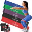 loop resistance booty band set: get fit with home gym equipment for leg butt hip training workout stretching tube sport yoga pilates fitness men women + exercise guide & bag! logo