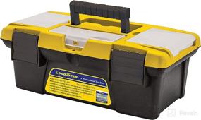 img 2 attached to 🧰 Goodyear 13 Inch Plastic Tool Box with Handle: Lightweight & Easy to Carry, Removable Inner Tray - Ideal Tool Organizer Storage Box