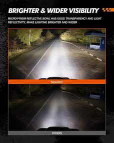 img 2 attached to Обновите свой F150: фары SEALIGHT LED DRL в сборе 2009-2014 | Хромированный корпус и прозрачная линза | Запасная пара со стороны водителя и пассажира