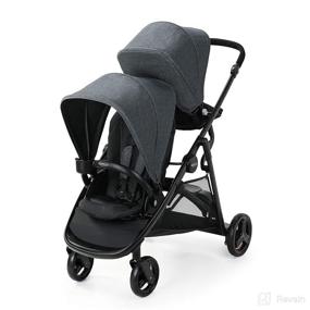 img 4 attached to 👶 Двойная коляска Graco Ready2Grow 2.0 с площадкой для сидения и стояния, модель Rafa, 1 шт.