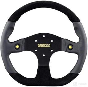 img 2 attached to 🏎️ Sparco 015TMG22TUV Mugello Black Racing Steering Wheel