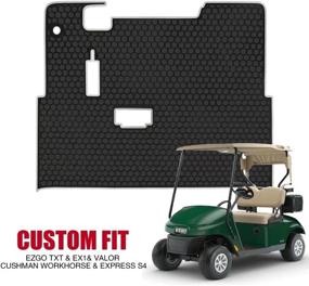 img 3 attached to Matericuo Golf Cart Floor Liner Mat: Ultimate Custom Fit for EZGO TXT/S4 (1996+) & More Models | Full Coverage Protection for Valor, Cushman Workhorse, Express S4, EX1 (2020)