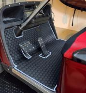 matericuo golf cart floor liner mat: ultimate custom fit for ezgo txt/s4 (1996+) & more models | full coverage protection for valor, cushman workhorse, express s4, ex1 (2020) logo