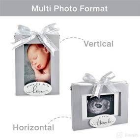 img 1 attached to Solid Wood Sonogram Pregnancy Baby Ultrasound Photo Frame - Perfect Keepsake & Nursery 🤰 Décor for New Parents 'Little Miracle / Dream Big Little Love' (Gray) - Optimal for SEO
