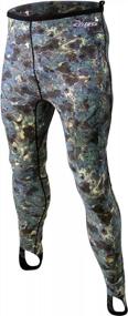 img 3 attached to Tilos 5.5Oz Spearfishing UPF 50+ Rash Guard Pants - Camouflage Protection For Your Skin!