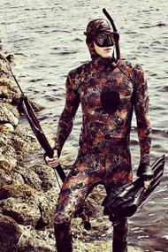 img 2 attached to Tilos 5.5Oz Spearfishing UPF 50+ Rash Guard Pants - Camouflage Protection For Your Skin!