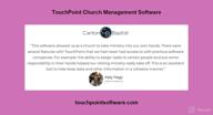 img 1 attached to TouchPoint Church Management Software review by Dwight Tim