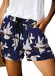 women's comfy summer shorts w/ drawstring & pockets - elapsy casual short logo
