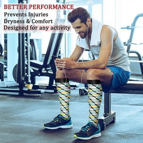 img 2 attached to CHARMKING Compression Socks For Women & Men Circulation (8 Pairs)15-20 MmHg Is Best Support For Athletic Running,Cycling