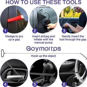 img 3 attached to 🔧 Goymortps Car Tool Kit: 18Pcs Professional Emergency Lockout & Trim Removal Set for Automotive & Truck Vehicles