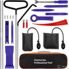 img 4 attached to 🔧 Goymortps Car Tool Kit: 18Pcs Professional Emergency Lockout & Trim Removal Set for Automotive & Truck Vehicles