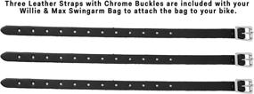 img 3 attached to Dowco Willie & Max 59906-00 Matte Black Leather Buckle Swingarm Bag: Perfect for Dual Shock Bikes, Sportster & Yamaha Bolt - 9 Liter Capacity - Sleek Black Design with Matte Black Buckle