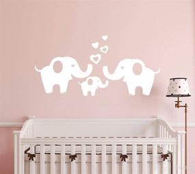 img 3 attached to Elephant Removable Decorative Sticker Nursery Nursery