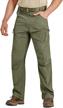 crysully men's outdoor quick dry lightweight elastic-waist thin cargo hiking tactical pants (no belt) logo