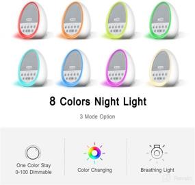 img 1 attached to 🎵 LEAWOD White Noise Machine: 29 Soothing Sounds with Night Light, USB Rechargeable, Auto-Off Timer – Ideal Sound Machine for Sleeping – Adult, Kids & Baby (White)