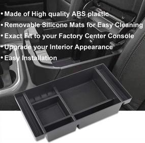 img 3 attached to Keep Your Truck Organized: Richeer Center Console Tray For 2019-2021 Silverado And Sierra 1500, 2500 And 3500 HD