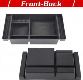 img 1 attached to Keep Your Truck Organized: Richeer Center Console Tray For 2019-2021 Silverado And Sierra 1500, 2500 And 3500 HD