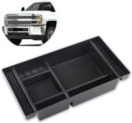 keep your truck organized: richeer center console tray for 2019-2021 silverado and sierra 1500, 2500 and 3500 hd logo