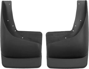 img 4 attached to 🚗 Husky Liners Rear Mud Guards - Black, 57211, Fits Chevy Silverado/GMC Sierra 1500-3500 (1999-2007) with OEM Fender Flares - 2 Pieces