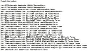 img 2 attached to 🚗 Husky Liners Rear Mud Guards - Black, 57211, Fits Chevy Silverado/GMC Sierra 1500-3500 (1999-2007) with OEM Fender Flares - 2 Pieces