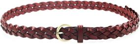 img 3 attached to MoYoTo® Womens Fashion Braided Leather Women's Accessories : Belts