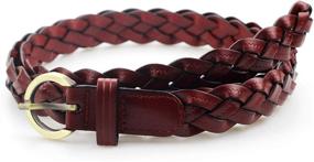 img 2 attached to MoYoTo® Womens Fashion Braided Leather Women's Accessories : Belts