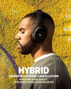 img 2 attached to Immerse in Pure Sound: AUSOUNDS AU-XT Hybrid ANC Bluetooth Headphones - Over-Ear, aptX HD, Deep Bass, 30-Hour Playtime