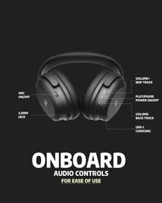 img 3 attached to Immerse in Pure Sound: AUSOUNDS AU-XT Hybrid ANC Bluetooth Headphones - Over-Ear, aptX HD, Deep Bass, 30-Hour Playtime