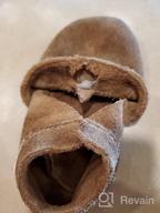 img 1 attached to 👶 SAYOYO Cowhide Toddler Boys' Slippers with Skid-Resistant Prewalker Soles review by Brian Martin