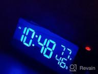 img 1 attached to OurLeeme Projection Alarm Clock, Mirror LED Digital Alarm Clock, 3 Levels Of Brightness,Hygrometer Thermometer review by Alan Brewer